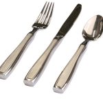 Weighted cutlery set of 3